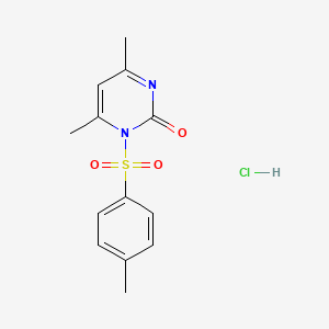 molecular formula C13H15ClN2O3S B6045252 4,6-dimethyl-1-[(4-methylphenyl)sulfonyl]-2(1H)-pyrimidinone hydrochloride 