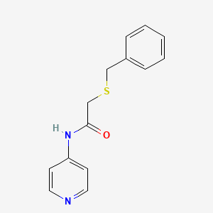 molecular formula C14H14N2OS B6045357 2-(benzylthio)-N-4-pyridinylacetamide 