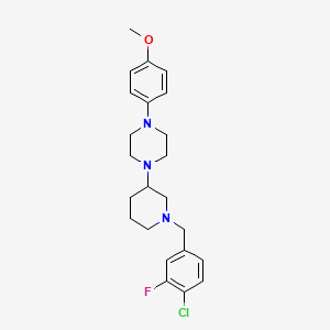 molecular formula C23H29ClFN3O B6045413 1-[1-(4-chloro-3-fluorobenzyl)-3-piperidinyl]-4-(4-methoxyphenyl)piperazine 