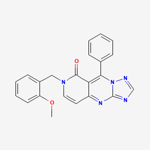 molecular formula C22H17N5O2 B6045478 7-(2-methoxybenzyl)-9-phenylpyrido[4,3-d][1,2,4]triazolo[1,5-a]pyrimidin-8(7H)-one 