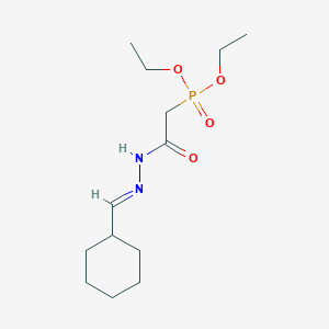 molecular formula C13H25N2O4P B6045514 diethyl {2-[2-(cyclohexylmethylene)hydrazino]-2-oxoethyl}phosphonate 