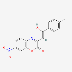 7-Nitro-3-(2-oxo-2-p-tolyl-ethylidene)-3,4-dihydro-benzo[1,4]oxazin-2-one