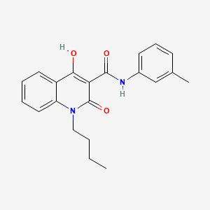 1-butyl-4-hydroxy-N-(3-methylphenyl)-2-oxo-1,2-dihydro-3-quinolinecarboxamide