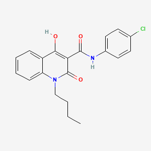 1-butyl-N-(4-chlorophenyl)-4-hydroxy-2-oxo-1,2-dihydroquinoline-3-carboxamide