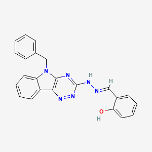 2-[(9-Benzyl-9H-1,3,4,9-tetraaza-fluoren-2-yl)-hydrazonomethyl]-phenol