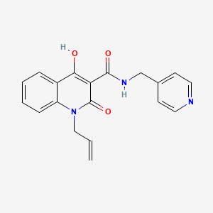 1-allyl-4-hydroxy-2-oxo-N-(4-pyridinylmethyl)-1,2-dihydro-3-quinolinecarboxamide