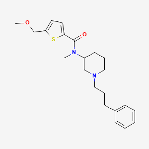 molecular formula C22H30N2O2S B6045748 5-(methoxymethyl)-N-methyl-N-[1-(3-phenylpropyl)-3-piperidinyl]-2-thiophenecarboxamide 