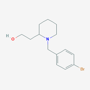 molecular formula C14H20BrNO B6045763 2-[1-(4-bromobenzyl)-2-piperidinyl]ethanol 
