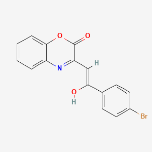 molecular formula C16H10BrNO3 B604579 3-[2-(4-bromophenyl)-2-oxoethylidene]-3,4-dihydro-2H-1,4-benzoxazin-2-one CAS No. 70372-51-9