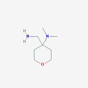 4-(aminomethyl)-N,N-dimethyloxan-4-amine