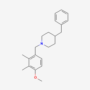 molecular formula C22H29NO B6045803 4-benzyl-1-(4-methoxy-2,3-dimethylbenzyl)piperidine 