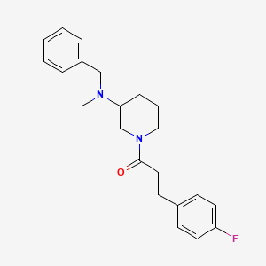 molecular formula C22H27FN2O B6045908 N-benzyl-1-[3-(4-fluorophenyl)propanoyl]-N-methyl-3-piperidinamine 