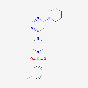 molecular formula C20H27N5O2S B6045921 4-{4-[(3-methylphenyl)sulfonyl]-1-piperazinyl}-6-(1-piperidinyl)pyrimidine 