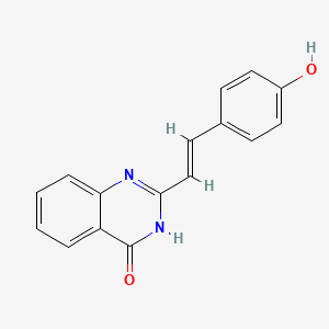 molecular formula C16H12N2O2 B6045944 2-[2-(4-hydroxyphenyl)vinyl]-4(3H)-quinazolinone CAS No. 5806-49-5