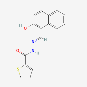 molecular formula C16H12N2O2S B604606 N'-[(2-hydroxy-1-naphthyl)methylene]-2-thiophenecarbohydrazide CAS No. 1351527-93-9