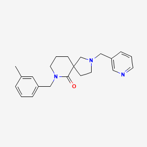 molecular formula C22H27N3O B6046217 7-(3-methylbenzyl)-2-(3-pyridinylmethyl)-2,7-diazaspiro[4.5]decan-6-one 