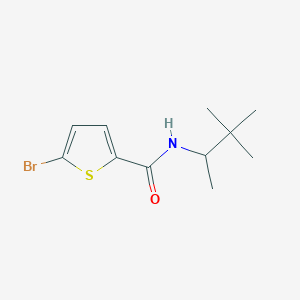molecular formula C11H16BrNOS B6046255 5-bromo-N-(1,2,2-trimethylpropyl)-2-thiophenecarboxamide 