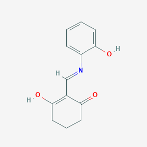 molecular formula C13H13NO3 B6046275 2-{[(2-hydroxyphenyl)amino]methylene}-1,3-cyclohexanedione 