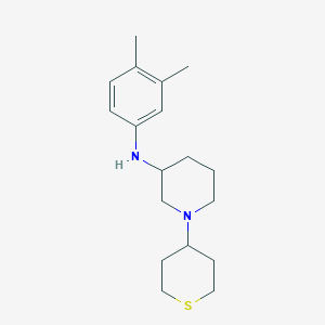 molecular formula C18H28N2S B6046353 N-(3,4-dimethylphenyl)-1-(tetrahydro-2H-thiopyran-4-yl)-3-piperidinamine 