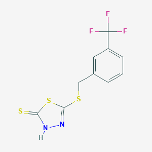 5-((3-(Trifluoromethyl)benzyl)thio)-1,3,4-thiadiazole-2-thiol