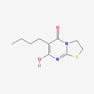 molecular formula C10H14N2O2S B604648 6-butyl-7-hydroxy-2,3-dihydro-5H-[1,3]thiazolo[3,2-a]pyrimidin-5-one CAS No. 372975-35-4