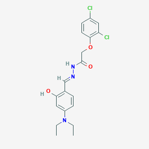 molecular formula C19H21Cl2N3O3 B6046483 2-(2,4-dichlorophenoxy)-N'-[4-(diethylamino)-2-hydroxybenzylidene]acetohydrazide 
