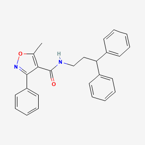 molecular formula C26H24N2O2 B6046535 N-(3,3-diphenylpropyl)-5-methyl-3-phenyl-4-isoxazolecarboxamide 