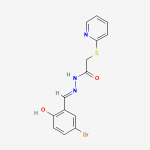 molecular formula C14H12BrN3O2S B604657 N'-(5-bromo-2-hydroxybenzylidene)-2-(2-pyridinylsulfanyl)acetohydrazide CAS No. 326000-86-6