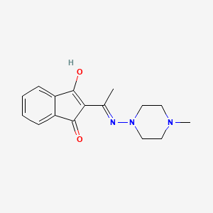 2-{1-[(4-methyl-1-piperazinyl)amino]ethylidene}-1H-indene-1,3(2H)-dione