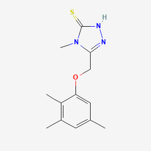 4-methyl-5-[(2,3,5-trimethylphenoxy)methyl]-4H-1,2,4-triazole-3-thiol