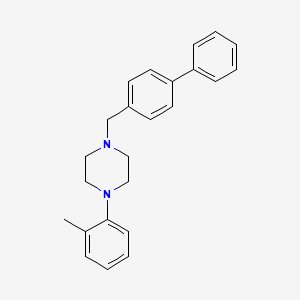 molecular formula C24H26N2 B6046750 1-(4-biphenylylmethyl)-4-(2-methylphenyl)piperazine 