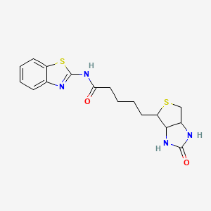 molecular formula C17H20N4O2S2 B6046767 N-1,3-benzothiazol-2-yl-5-(2-oxohexahydro-1H-thieno[3,4-d]imidazol-4-yl)pentanamide 