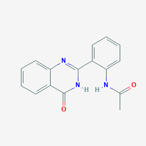 molecular formula C16H13N3O2 B6046897 N-[2-(4-oxo-3,4-dihydro-2-quinazolinyl)phenyl]acetamide CAS No. 40082-90-4