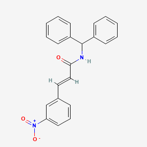 molecular formula C22H18N2O3 B6047001 N-(diphenylmethyl)-3-(3-nitrophenyl)acrylamide 