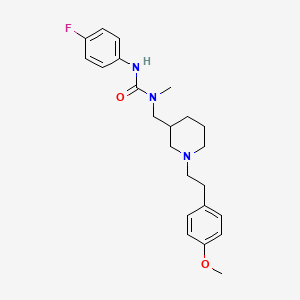 molecular formula C23H30FN3O2 B6047056 N'-(4-fluorophenyl)-N-({1-[2-(4-methoxyphenyl)ethyl]-3-piperidinyl}methyl)-N-methylurea 