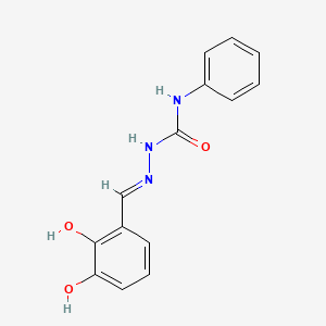 molecular formula C14H13N3O3 B604706 (2E)-2-(2,3-dihydroxybenzylidene)-N-phenylhydrazinecarboxamide CAS No. 5268-02-0
