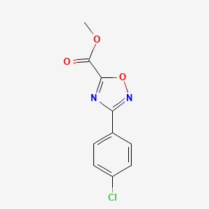 molecular formula C10H7ClN2O3 B6047200 methyl 3-(4-chlorophenyl)-1,2,4-oxadiazole-5-carboxylate 