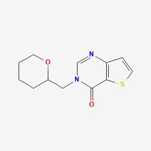 molecular formula C12H14N2O2S B6047234 3-(tetrahydro-2H-pyran-2-ylmethyl)thieno[3,2-d]pyrimidin-4(3H)-one 