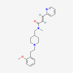 molecular formula C24H31N3O2 B6047261 (2E)-N-({1-[2-(2-methoxyphenyl)ethyl]-4-piperidinyl}methyl)-N-methyl-3-(2-pyridinyl)acrylamide 