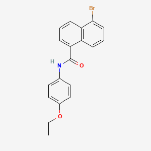 molecular formula C19H16BrNO2 B6047272 5-bromo-N-(4-ethoxyphenyl)-1-naphthamide 