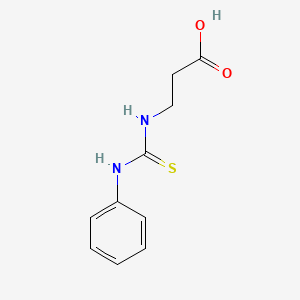 molecular formula C10H12N2O2S B6047280 N-(anilinocarbonothioyl)-beta-alanine CAS No. 5540-73-8