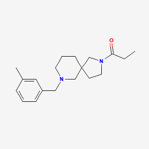 molecular formula C19H28N2O B6047293 7-(3-methylbenzyl)-2-propionyl-2,7-diazaspiro[4.5]decane 