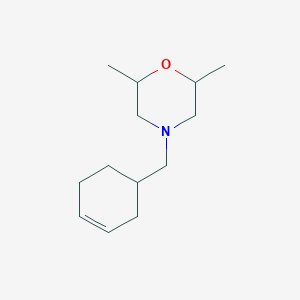 molecular formula C13H23NO B6047311 4-(3-cyclohexen-1-ylmethyl)-2,6-dimethylmorpholine 
