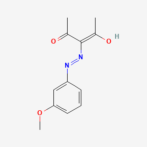 molecular formula C12H14N2O3 B604733 2,3,4-Pentanetrione, 3-[2-(3-methoxyphenyl)hydrazone] CAS No. 20053-39-8