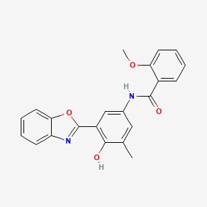 N-[3-(1,3-benzoxazol-2-yl)-4-hydroxy-5-methylphenyl]-2-methoxybenzamide
