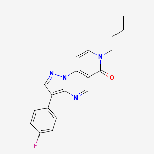 molecular formula C19H17FN4O B6047414 7-butyl-3-(4-fluorophenyl)pyrazolo[1,5-a]pyrido[3,4-e]pyrimidin-6(7H)-one 