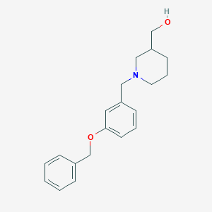 molecular formula C20H25NO2 B6047415 {1-[3-(benzyloxy)benzyl]-3-piperidinyl}methanol 