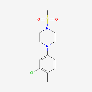 1-(3-Chloro-4-methylphenyl)-4-(methylsulfonyl)piperazine