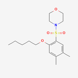 4-[4,5-Dimethyl-2-(pentyloxy)benzenesulfonyl]morpholine