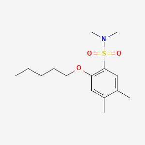 [(4,5-Dimethyl-2-pentyloxyphenyl)sulfonyl]dimethylamine